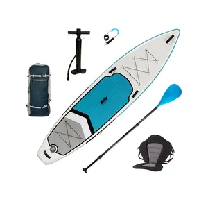 Racing OEM Inflatable Mái Chèo SUP Và Kayak Đi Du Lịch SUP Hội Đồng Quản Trị 12.6 Với Chỗ Ngồi