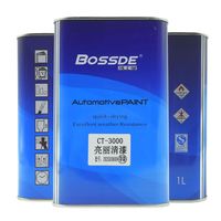 Vernis acrylique transparent pour automobile 1L x 12 pots, application par pulvérisation haute clarté pour peinture automobile, protection renforcée