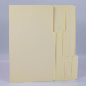 <b>File</b> Folders 1/3-Cut Tab Assorted Positions Letter Manila Paper Pack of 100 Multiple Colors <b>A4</b>/Letter/Legal Size - Product Image 5