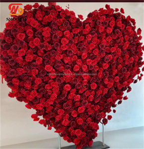 ฉากหลังงานแต่งงานแบบมืออาชีพ ปรับแต่งได้ตามต้องการ รูปทรงประตู ตกแต่งด้วยดอกไม้ประดิษฐ์รูปหัวใจ - Product Image 3