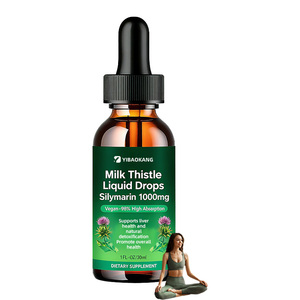 OEM OEM Gotas Líquidas de Cardo Mariano Personalizadas, Silimarina 1000mg, Suplemento Desintoxicante y Limpiador del Hígado para Mujeres y Hombres - Product Image 1