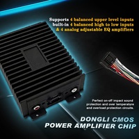 Usine OEM professionnel 4 canaux 4x80w voiture Audio numérique boîtier de processeur de puissance amplificateur dsp