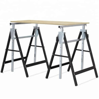 Chevalet pliant télescopique en acier durable personnalisable YS, finition thermolaquée, facile à utiliser, garantie 1 an pour le travail du bois