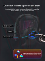 Casque intelligent TOUCARE avec interphone, assistant vocal, 6 motards, portée 1,2 km, IP67, BT 5.3, suppression du bruit DSP, stéréo Hi-Fi