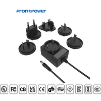 Adaptateur secteur interchangeable Frontpower 5V 2A avec alimentation centrale positive 2,1 x 5,5 mm et 2,5 x 5,5 mm pour capteur