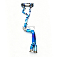 Système d'échappement arrière en alliage de titane haute performance avec soupape électronique et embout en forme de M pour BMW M3 M4 F80 F82 F83 3.0T