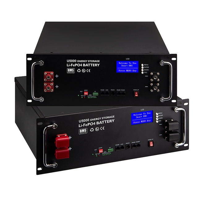New 40.5-53.25VDC 9.6KWH Power Wall BMS LiFePO4 Lithium Ion Solar Rack Battery IP20 5000 Cycles