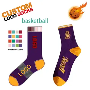 Cycling Athletic Running Grip Football Girl Packaging Brand Socks Custom High Quality Logo Men's Soccer Basketball