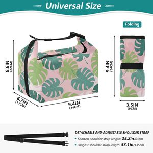 Hawaii Neutral Ocean Cartoon Print Durable Eco-Friendly Fashion Polyester Insulated Lunch Cooler Bag for Picnic BBQ Takeout - Product Image 3