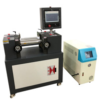 Máquina Mezcladora de Dos Rodillos para Laboratorio |   Molino de caucho automático controlado por PLC para investigación y compuesto de materiales