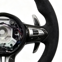 Volant en daim noir avec garniture en fibre de carbone et logo CS creux pour BMW 320 525 F10 F20 F30 F15 F25 F07 F01 F82 M3 M4 M5 M6
