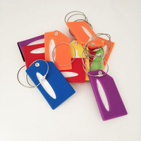 Meilleures ventes en stock – Étiquettes de bagage en PVC et silicone personnalisables avec logo, couleurs assorties