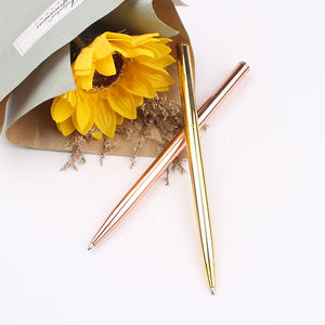 Stylo à bille fin rose doré - Product Image 4