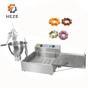 Freidora eléctrica de Gas, máquina automática para hacer rosquillas Mochi, máquina Industrial para hacer rosquillas