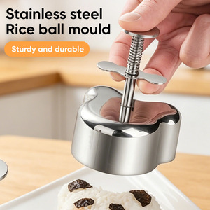 Molde para Bolas de Arroz de Acero Inoxidable 304 de Grado Alimenticio, Antiadherente, Herramientas para Hacer Sushi, Prensa para Onigiri, Gadget de Cocina, Venta al Por Mayor - Product Image 1