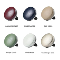 Diffuseur de parfum magnétique d'aromathérapie de voiture en métal plaqué couleur avec logo personnalisé Clips pour bouche d'aération de voiture