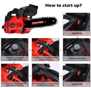 Hot Selling Red Color 25 Cc Petrol <b>Gasoline</b> Mini Chain Saw - Product Image 3
