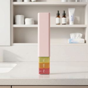 Pastillero Portátil de PP para 7 Días, Organizador Semanal de Medicamentos, Estuche para Vitaminas de Viaje, con Logotipo Personalizado - Product Image 1