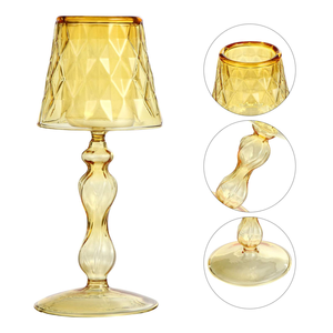 Candelabro de Estilo Europeo, Lámpara de Mesa de Lujo, Candelabro de Vidrio para Decoración del Hogar - Product Image 3