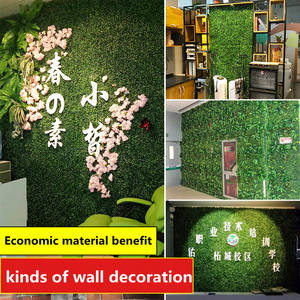 Simulasi rumput buatan <span class=keywords><strong>Sod</strong></span> bunga palsu plastik hijau tanaman dekorasi dinding untuk pintu balkon kepala dinding Milan balkon - Product Image 3