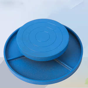 Tourne-disque manuel en métal pour poterie, sculpture de <span class=keywords><strong>l</strong></span>'<span class=keywords><strong>argile</strong></span> et <span class=keywords><strong>peinture</strong></span>, outil rotatif double face - Product Image 5
