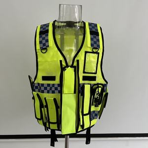 屋外作業用のパーソナライズされた高視認性安全ベスト、建設現場用、複数のポケット付き、反射素材入り - Product Image 2