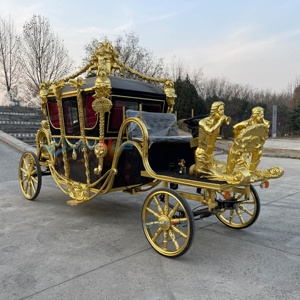 Charrette royale électrique classique à siège souple pour le tourisme, chariot à chevaux à quatre roues, charrette royale électrique pour le tourisme - Product Image 6