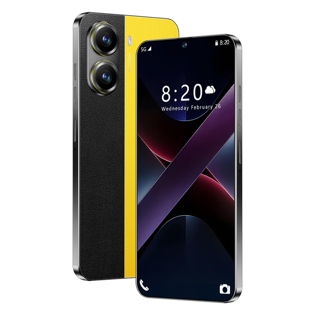 Dropshipping X7 Pro 7.3'' 5G Smartphone Unlocked Original Mobile Phone Quad Core CPU 8000mAh 120Hz Dual Sim Card MTK