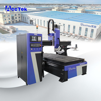 Routeur CNC 4 axes pour le travail du bois Sculpture rotative Gravure MDF Mousse EPS Acrylique Syntec Système de contrôle Noyau Roulement