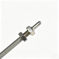 4 Wire PT100 Fixed Thread Platinum Resistance Thermometer Class 1 Transparent Cable OEM Basic Sensor RTD Temperature Sensor