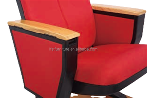 Tiyatro Mobilyaları Oditoryum Koltuğu Katlanabilir Kumaş Oturma Alanı Çelik Ayaklar Ahşap Kolçak Sinema Spor Salonu Tiyatro Kilise Okul Otel Kullanımı İçin - Product Image 5