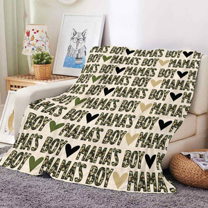Manta de Forro Polar con Estampado de Camuflaje y Cuadros para Niños y Niñas, Diseño Personalizado, Mantas de Franela Acogedoras para Sofá, Cama y Viajes, Venta al Por Mayor - Product Image 3
