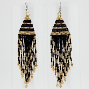 Boucles d'oreilles en perles Miyuki magnifiquement faites à la main - Product Image 1