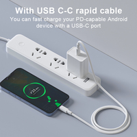 Cargador de Teléfono Universal PD de 20 W, Cargador Tipo C para UE, EE. UU., Reino Unido y Australia, Cargador USB de Carga Rápida para Teléfono Móvil
