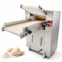 Laminoir à pâte en acier inoxydable 110 V pour pain arabe, pizza, nouilles, presse hydraulique de table, laminoir à pâte de qualité alimentaire