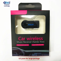 Récepteur audio sans fil double usage personnalisé en plastique pour voiture, avec microphone de charge 3,5 mm, module récepteur audio 350