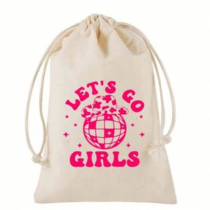 Eco-friendly Custom Advertising Logo Fashion Screen Printed <b>Small</b> Storage <b>Bag</b> <b>White</b> Organic Cotton Canvas Drawstring <b>Bag</b> - Product Image 1