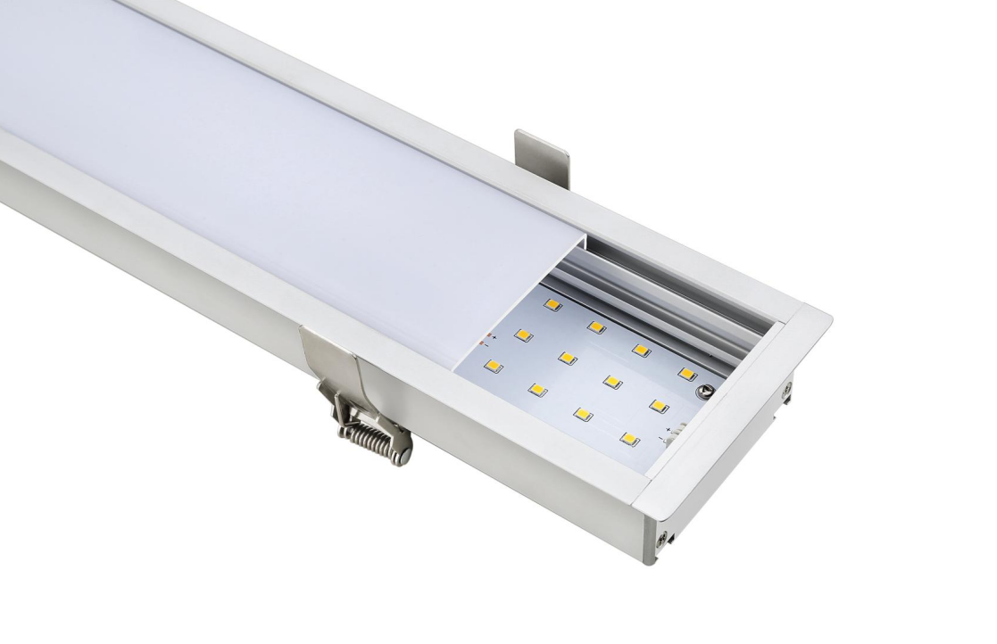 Recessed led linear light, W70*H35/W90*H35, open size W60mm or W75mm