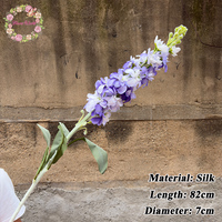 Nouvelle Arrivée 2026 – Fleur Artificielle de Delphinium en Soie Blanche pour Décoration Maison et Mariage