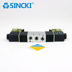 4V سلسلة 4V120-06 5 منفذ 2 اتجاه لفائف واحدة 24 فولت صمام الملف اللولبي الكهرومغناطيسي لأتمتة تعمل بالهواء المضغوط - Product Image 3