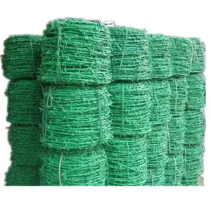 25kg roll galvanized barbed wire Wholesale 50kg high quality barbwire PVC coated barbed wire price per kg