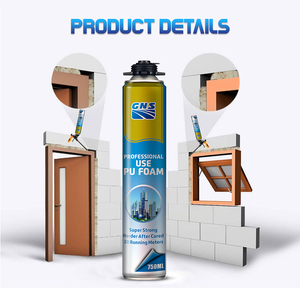 GNS Massense Professional Use Insulation Pu Polyurethane <strong>Foam</strong> <strong>Spray</strong> for Door and Window - Product Image 3