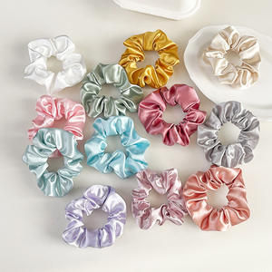 ยางรัดผมคริสตัลซาตินแบบยืดหยุ่นสูง สไตล์ยุโรปอเมริกัน สำหรับมัดผมทรงบัน งานแต่งงาน หรือมัดผมหางม้า สำหรับผู้หญิง - Product Image 2