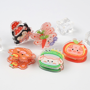 NASNAK - Clip para Notas de Doble Cara, Transparente, de Acrílico PP, con Dibujos Animados, para Estudiantes, Almacenamiento y Recuerdos - Product Image 2