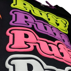 Neon 3D <b>Puff</b> Heat Transfer Stickers Custom Raised Foam Letters for T Shirts Wholesale - Product Image 2