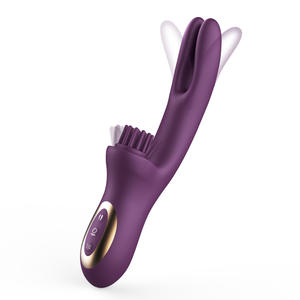 Vibratore di coniglio impermeabile da donna che spinge la macchina del sesso con disegno di <span class=keywords><strong>solletico</strong></span> clitorideo - Product Image 1