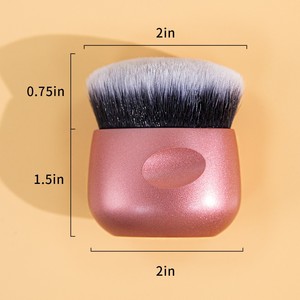 Brocha Kabuki Ovalada Pequeña para Difuminar, Pelo Sintético, Mango de Plástico, Súper Suave, Sin Costuras, No Absorbe Maquillaje, Herramienta para Maquillaje de Mejillas - Product Image 6