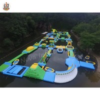 Parc aquatique gonflable Nova Sports, installations de divertissement aquatique, matériau PVC de qualité commerciale