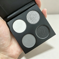 Palette d'ombres à paupières véganes hautement pigmentées en gros, emballage personnalisé, maquillage scintillant, mat et pailleté