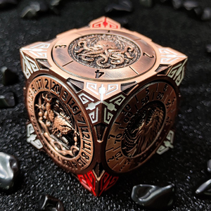 Jeu de dés mécaniques rotatifs 7-en-1 en alliage de zinc, haute qualité, personnalisable, pour D&D, COC, RPG, jeu de société et jouet anti-stress - Product Image 2